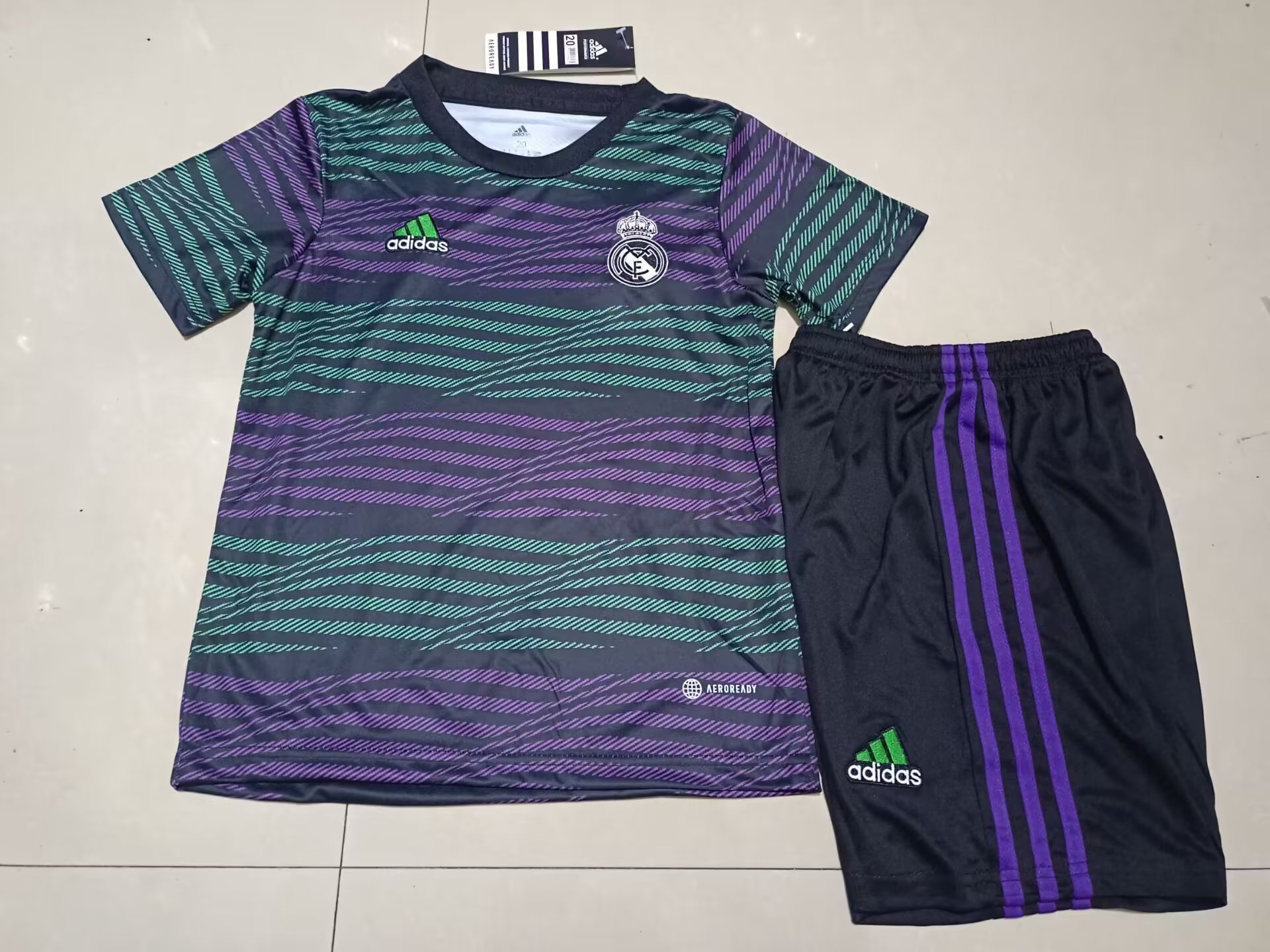 23-24 Real Madrid Kids Training Soccer Jerseys Yupoo