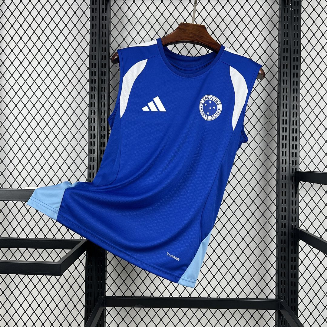 Mens Cruzeiro 2025/26 Pre-Match Vest Jersey
