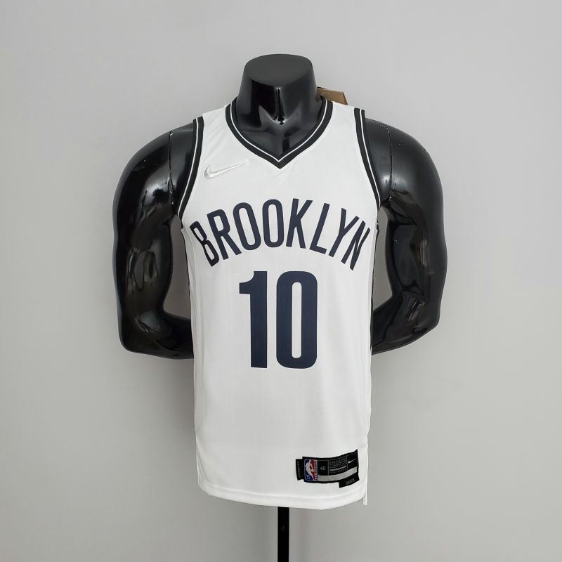 75th Anniversary Simmons #10 Nets White NBA Jersey S-XXL