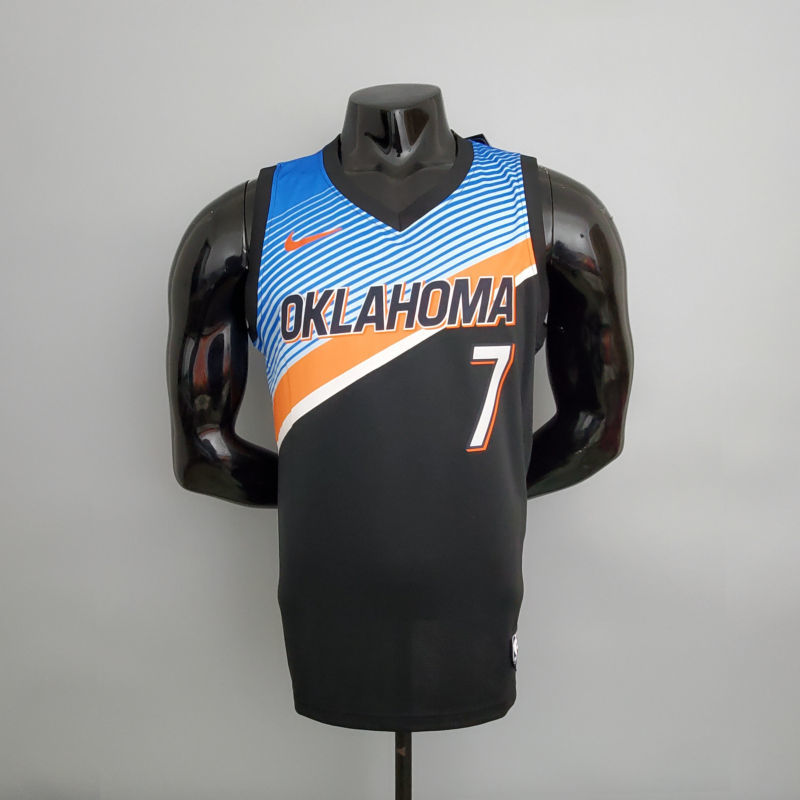 Thunder Anthony #7 City Edition Black NBA Jersey S-XXL