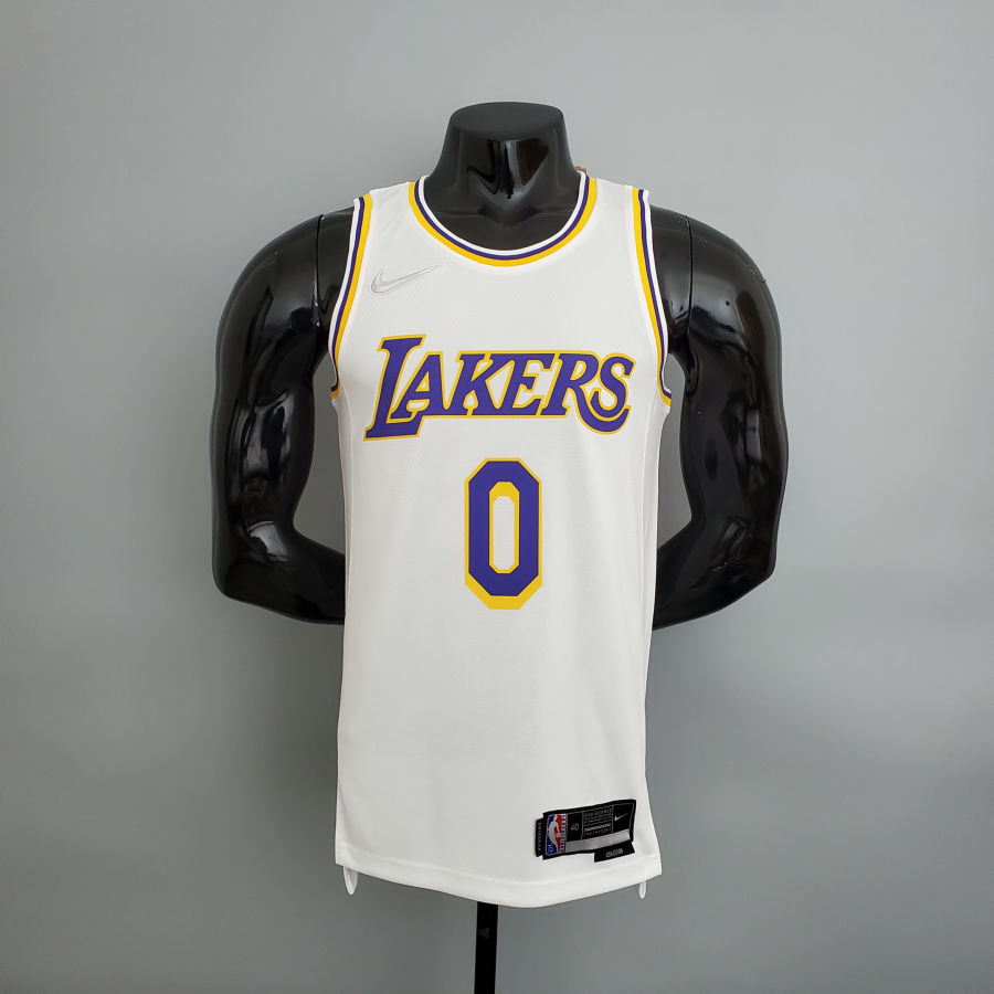 75th Anniversary Lakers White NBA Jersey S-XXL