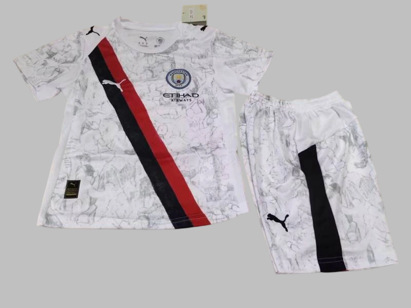 25-26 Manchester City Away Kids Cheap Soccer Jerseys Yupoo