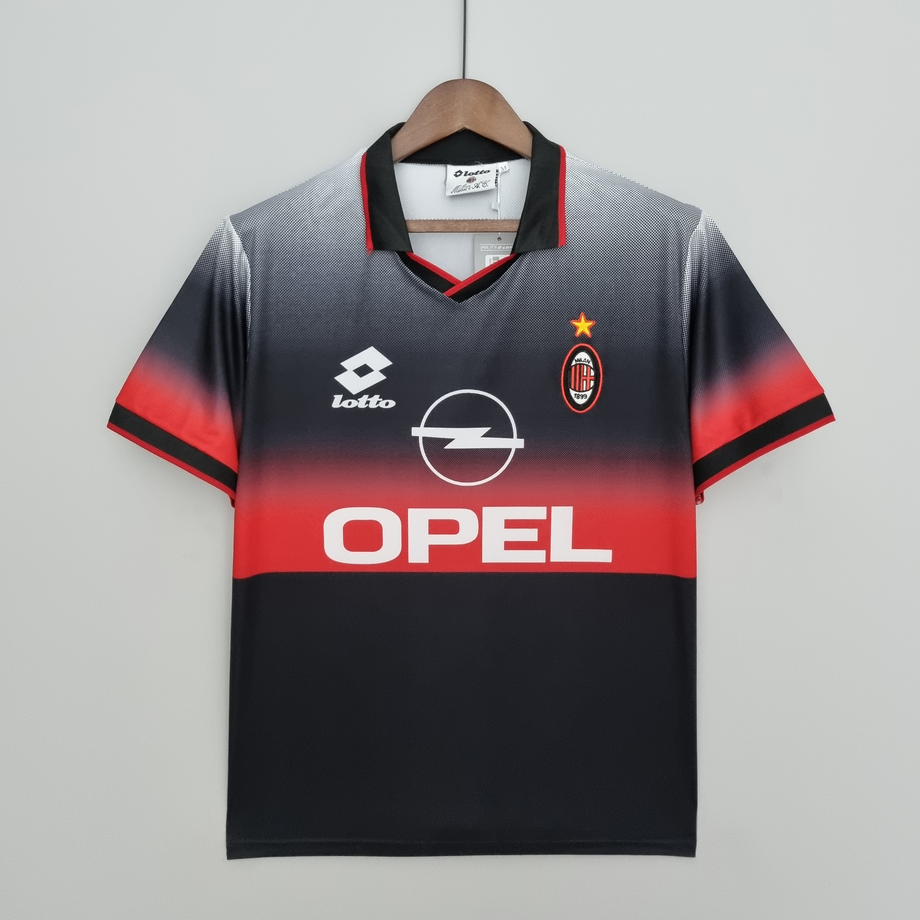 1996-97 AC Milan Training Black Retro Soccer Jerseys Yupoo