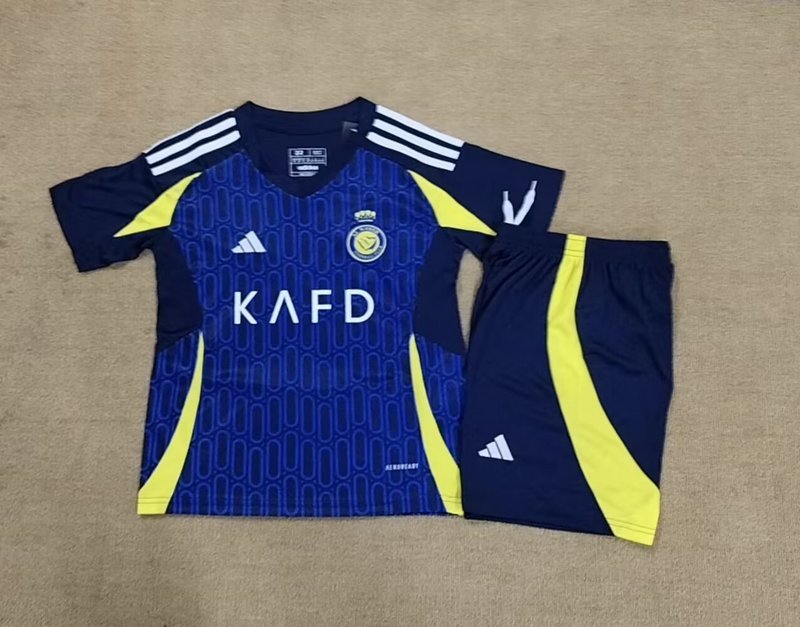 24-25 Al Nassr Away Kids Soccer Jerseys Yupoo