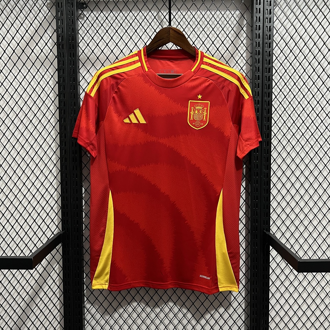 Spain 2024/25 Euro Home Jersey S-XXXXL
