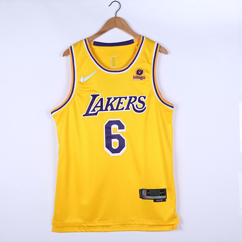 2022 Lakers #6 75th Anniversary Embroidery