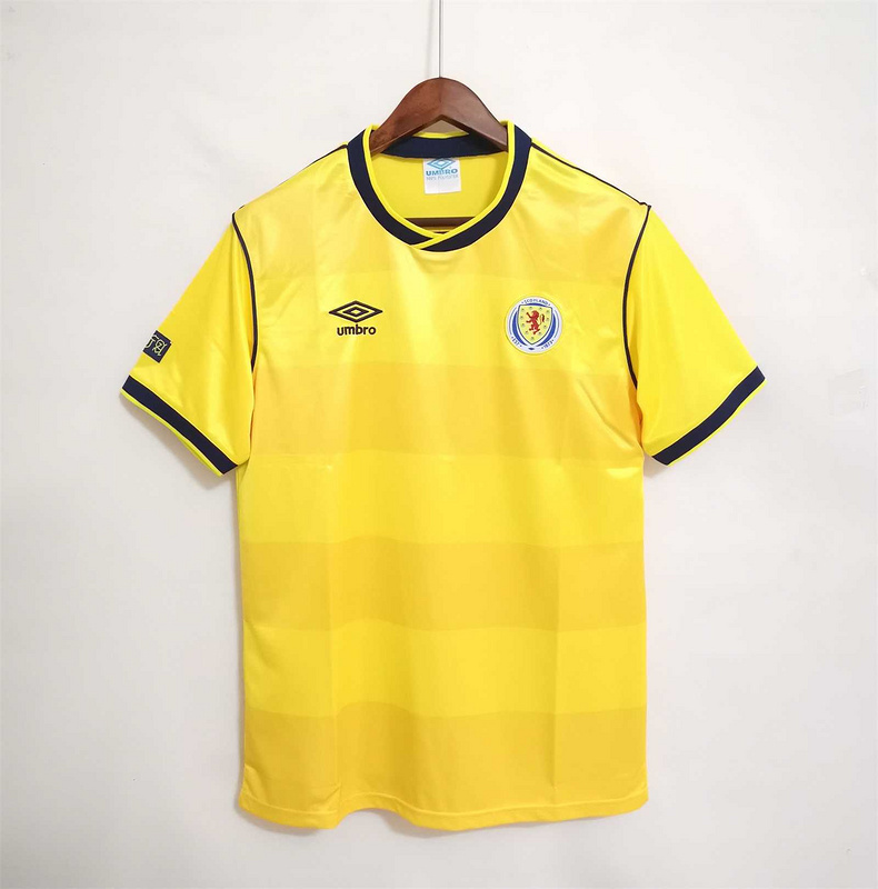 Scotland away yellow 1986