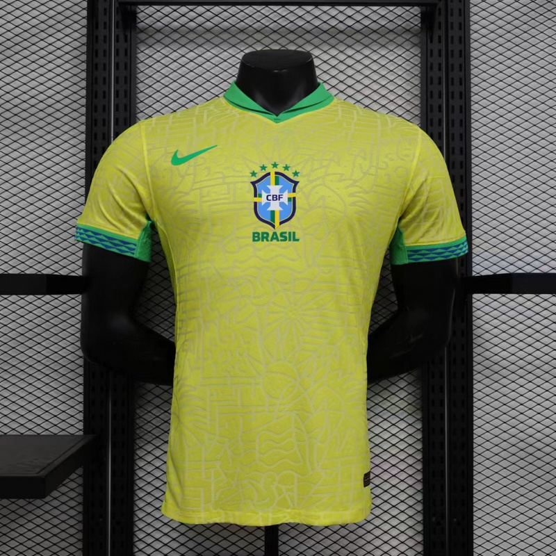2024 Brazil Home Player Version Soccer Jerseys Yupoo
