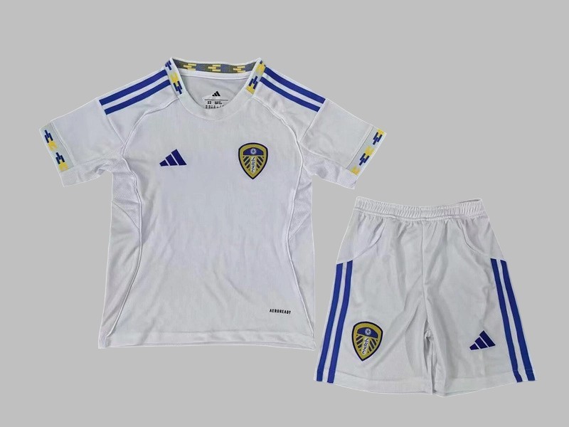 25-26 Leeds United Home Kids Cheap Soccer Jerseys Yupoo