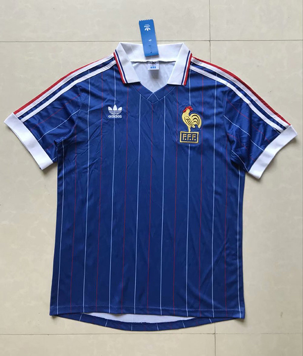 1982 France Home Retro Soccer Jerseys Yupoo