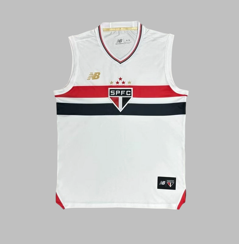 25-26 Sao Paulo Home Training Soccer Vest Yupoo