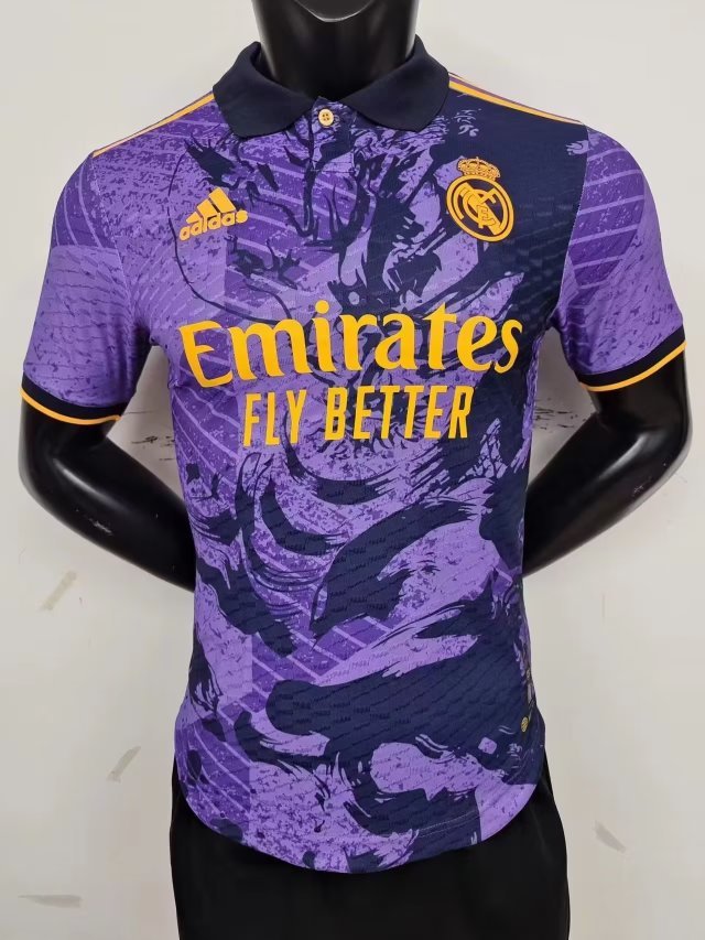23-24 Real Madrid Purple Player Version Soccer Jerseys Yupoo