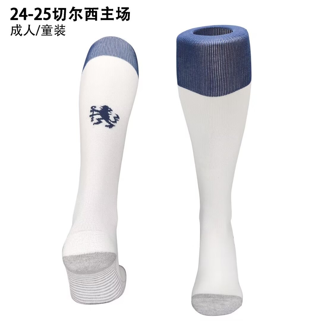 24-25 Chelsea Home Adult/Kids Socks Yupoo