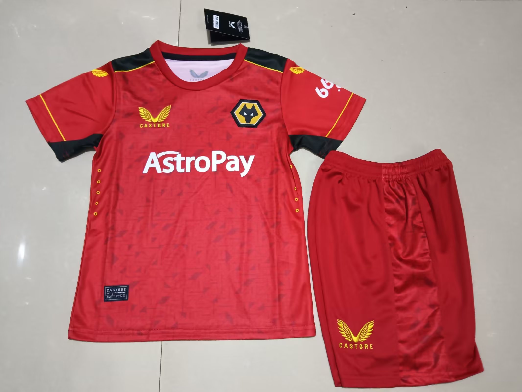 23-24 Wolves Away Kids Soccer Jerseys Yupoo
