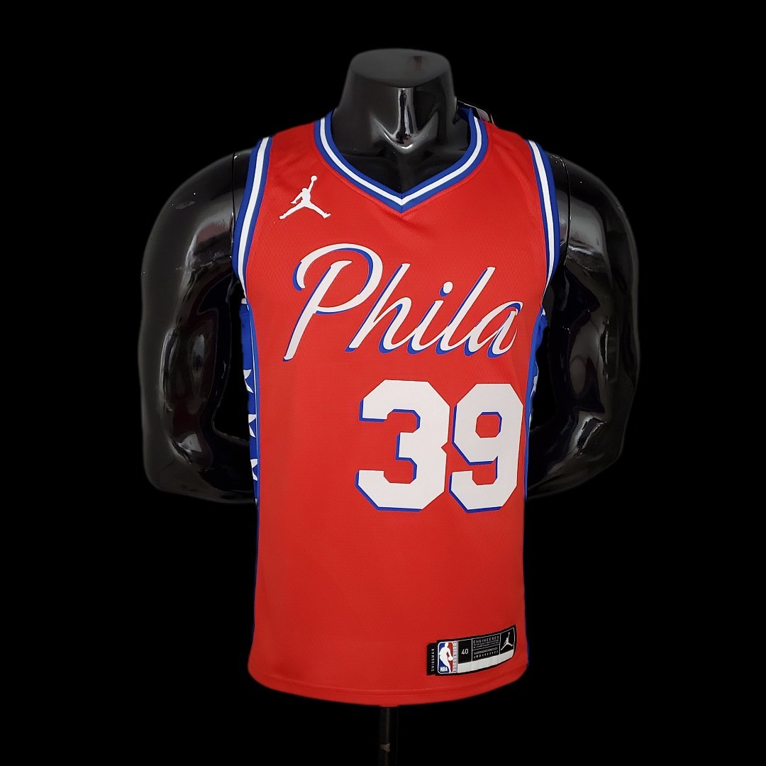 2021 HOWARD#39 76ers Jordan Themed Red NBA Jersey S-XXL