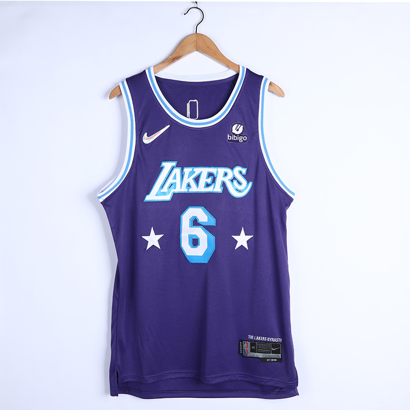 2022 Lakers #6 75th Anniversary Embroidery
