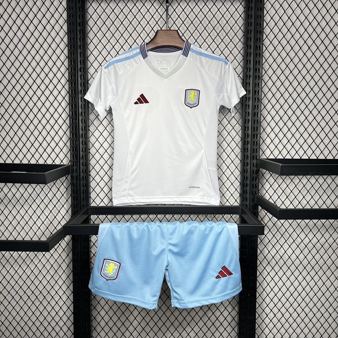 Aston Villa 2024/25 Away Kids Kit