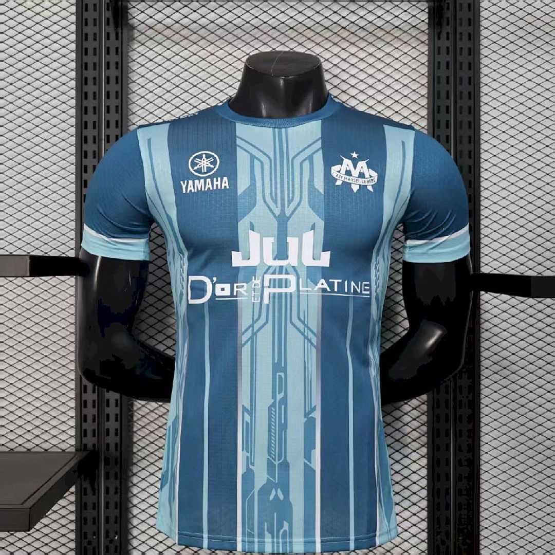Men’s Olympique Marseille 2025/26 Blue Jersey Player Version