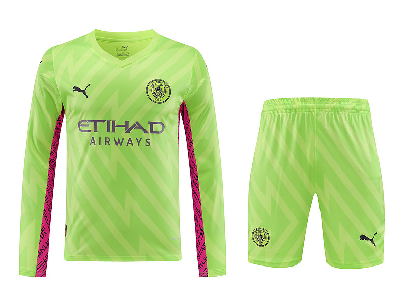 23-24 Manchester City Goalkeeper Long Sleeve Soccer Jerseys Yupoo
