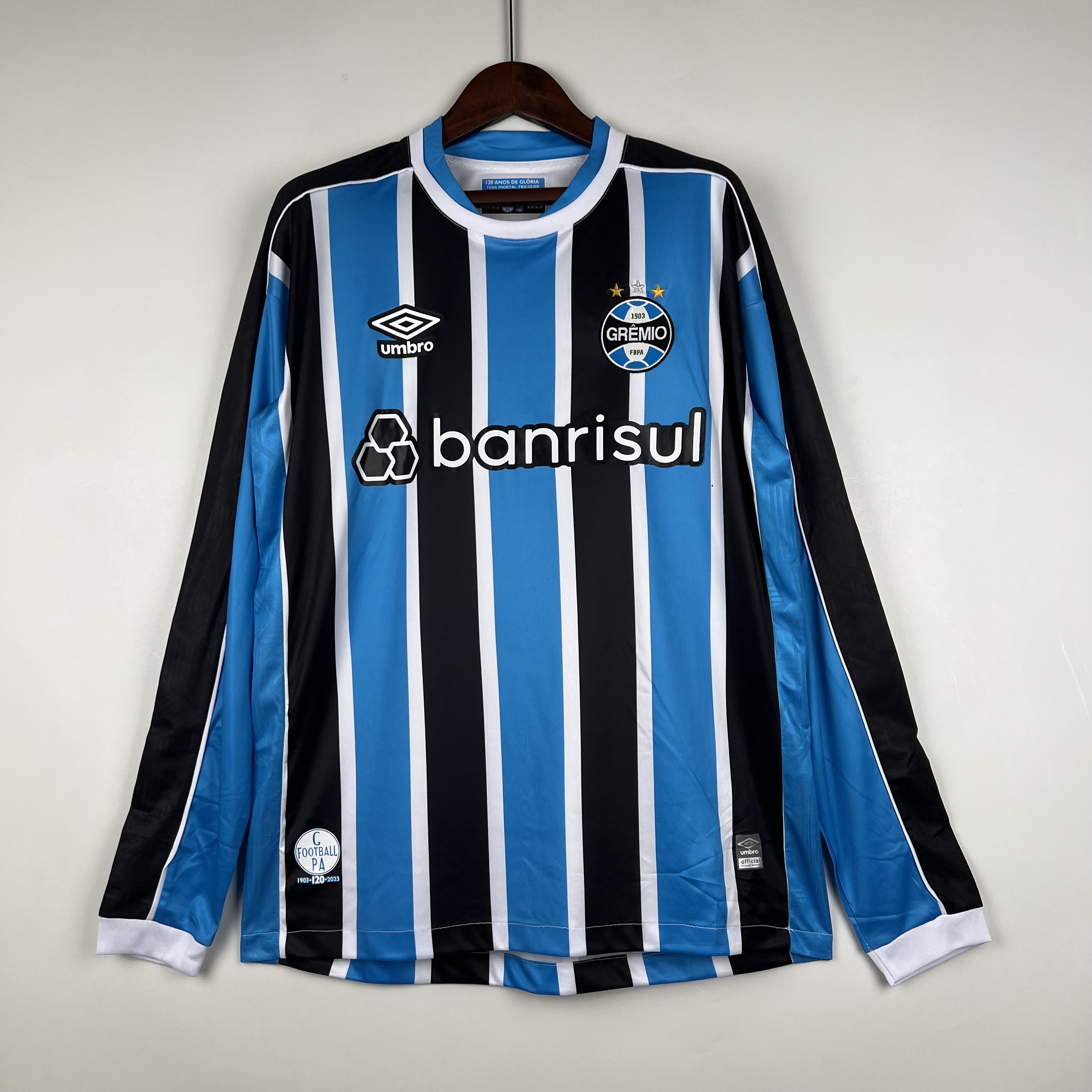 23-24 Gremio Home Long Sleeve Soccer Jerseys Yupoo S-4XL