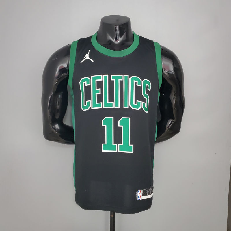Irving #11  Celtics White Jordan theme black NBA jersey Size S-XXL