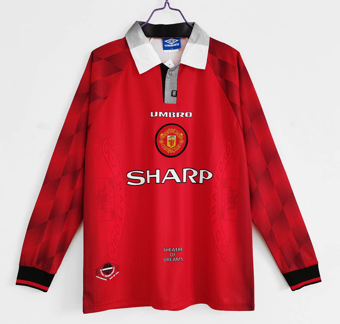 Retro: 1996-97 M-u home long sleeve S-2XL