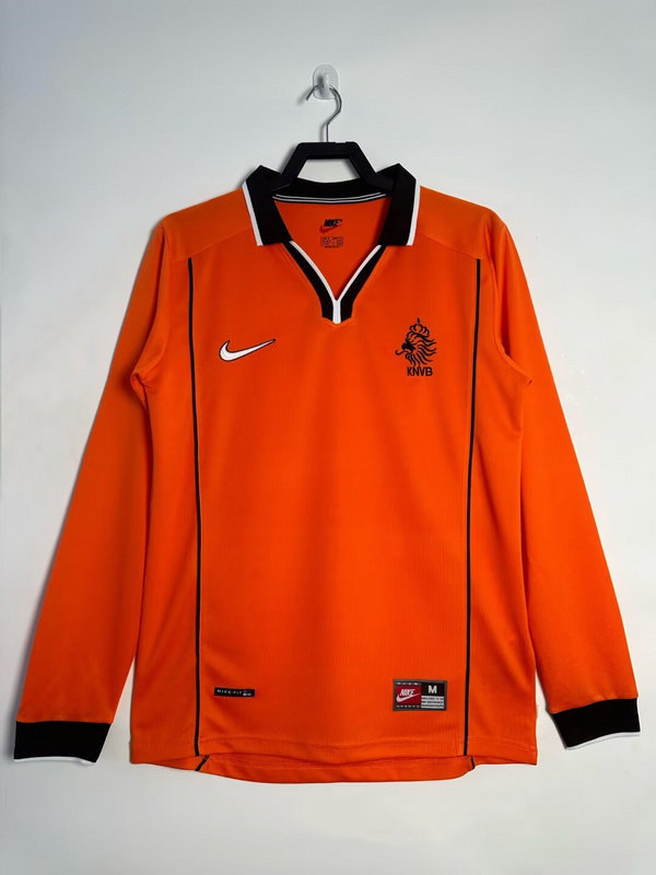1998 Netherlands Home Retro Soccer Jerseys Yupoo