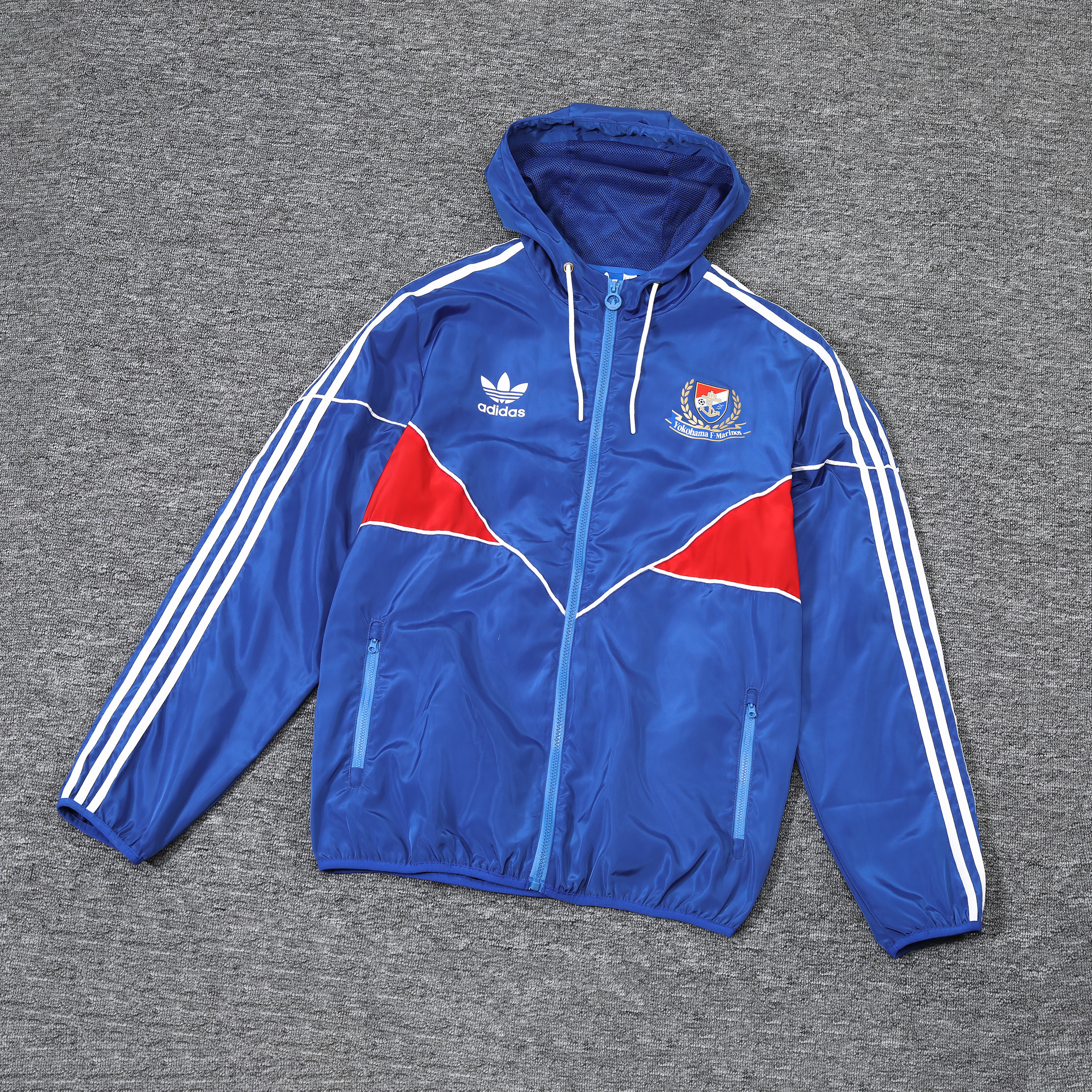 23-24 Yokohama F. Marinos Blue Hoodies Windbreaker Jakcets Yupoo