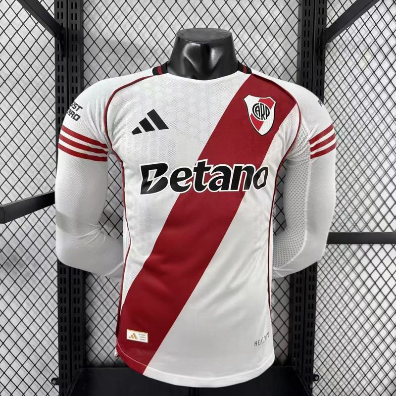 25-26 River Plate Home long player version Cheap Soccer jerseys Yupoo