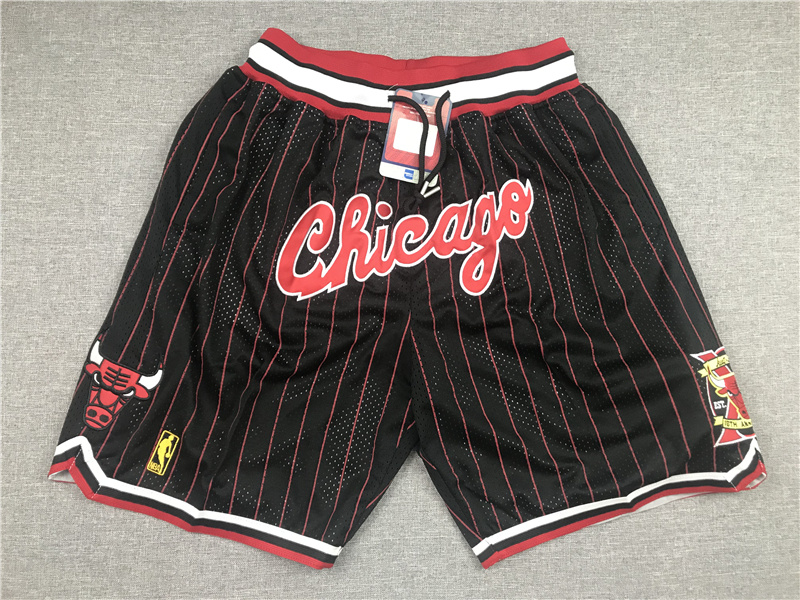 Bulls 10 Anniversary Pocket Pants Shorts Embroidery