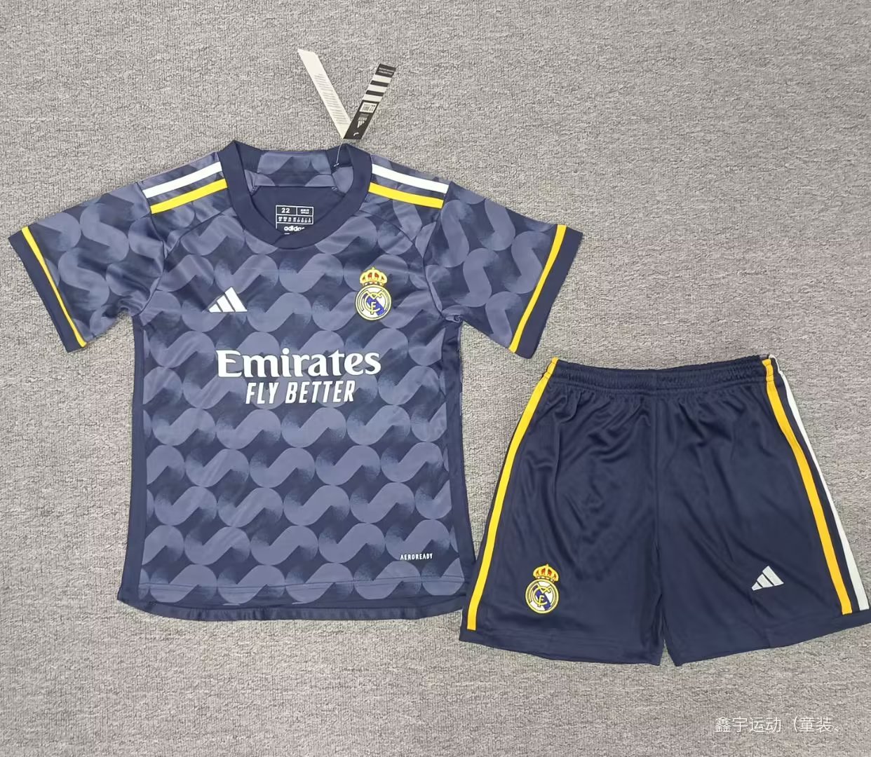23-24 Real Madrid Away Kids Soccer Jerseys Yupoo