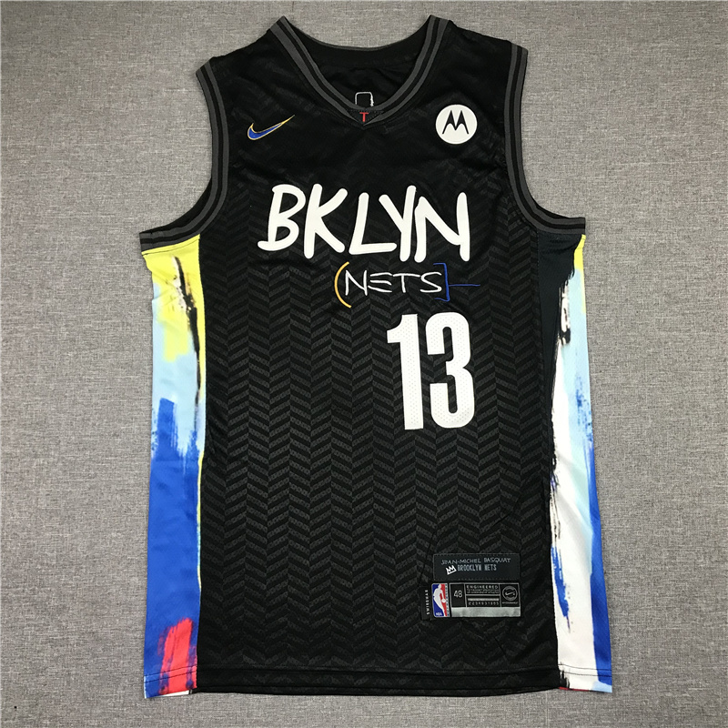Nets #13 Black City Edition Embroidery