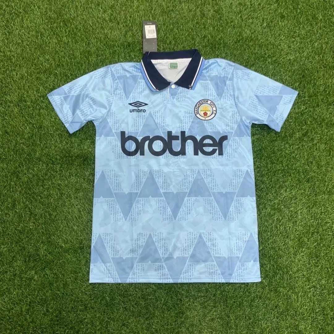1989 Manchester City Home Retro Soccer Jerseys Yupoo