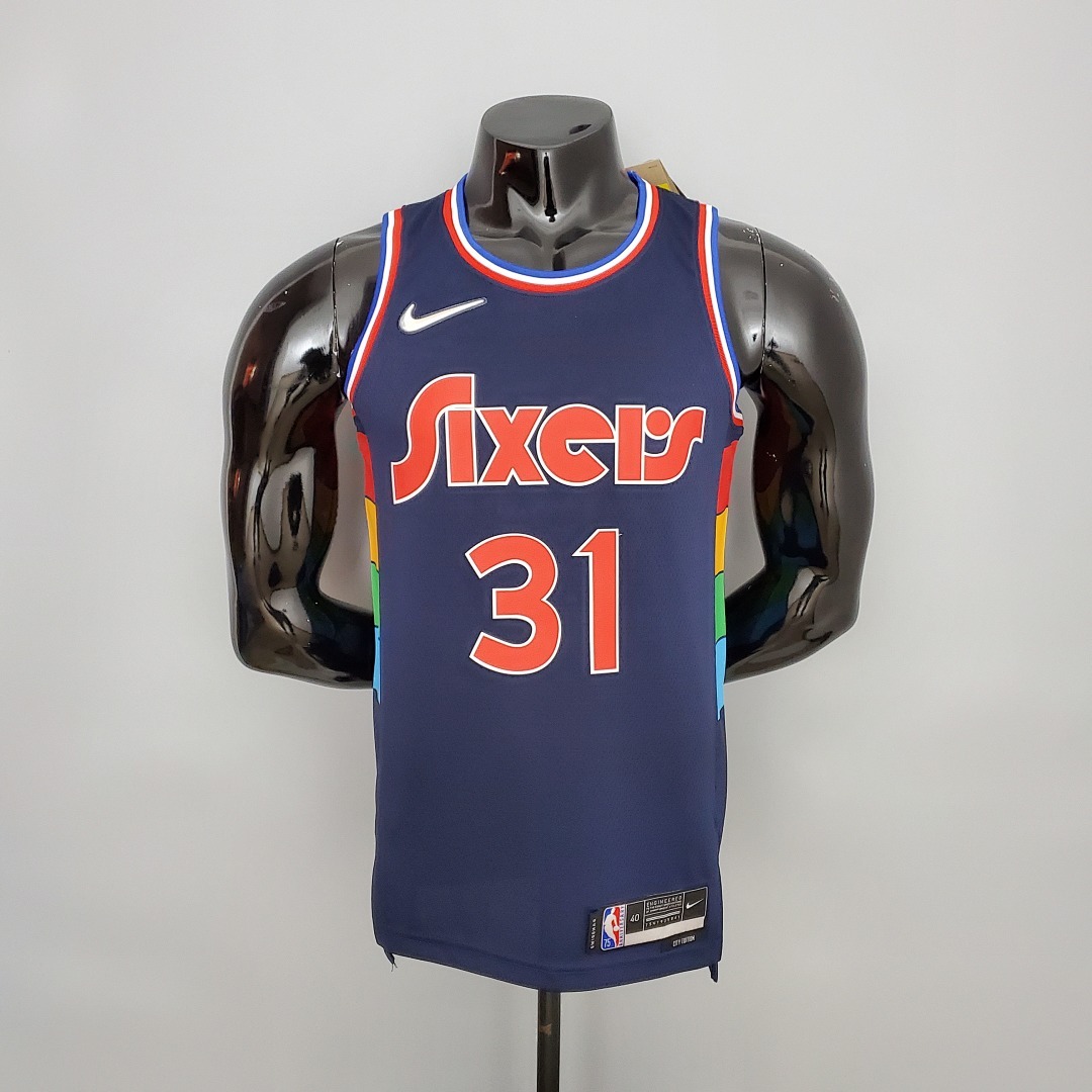 2022 Curry#31 76ers Royal Blue NBA Jersey S-XXL