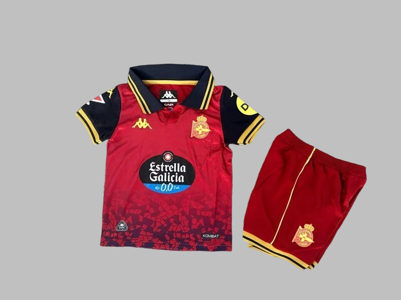 25-26 Deportivo La Coruna Away Kids Cheap Soccer Jerseys Yupoo