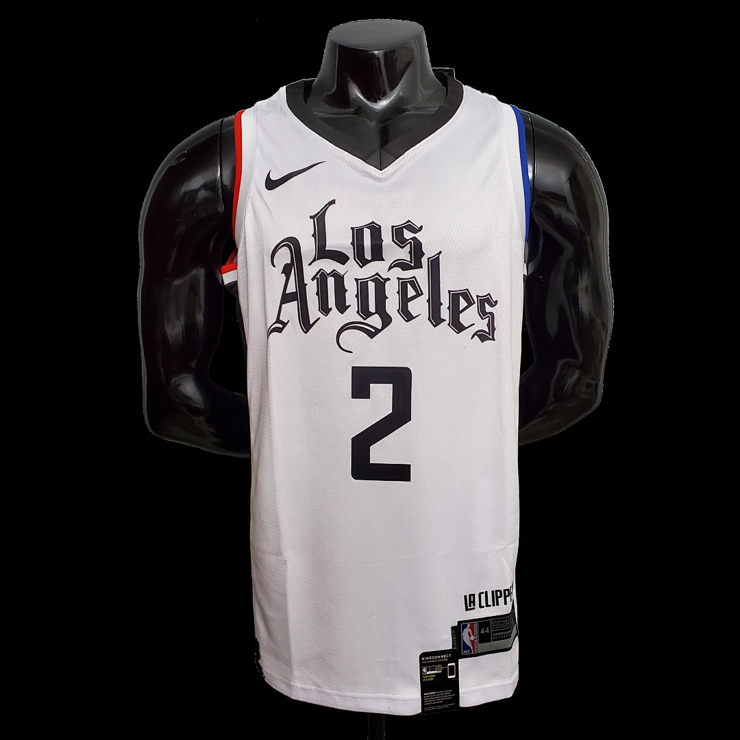 LEONAR0#2 Los Angeles Clippers white NBA jersey SizeXS-XXL Nike connect recognition
