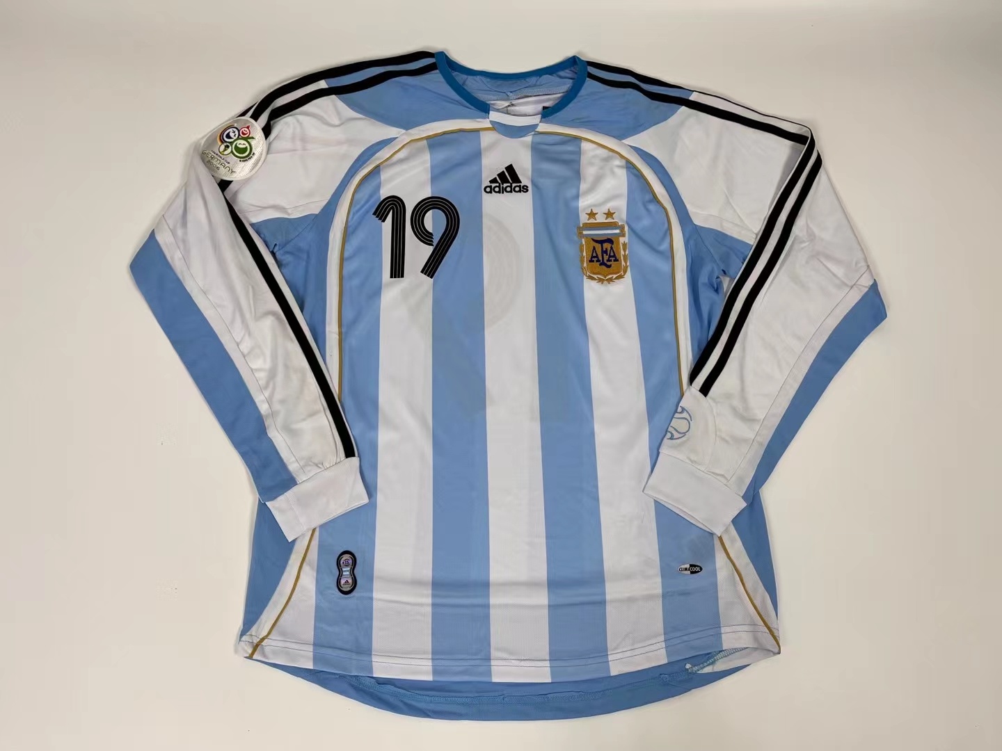 2006 Argentina Home Long Sleeves Soccer Jerseys Yupoo
