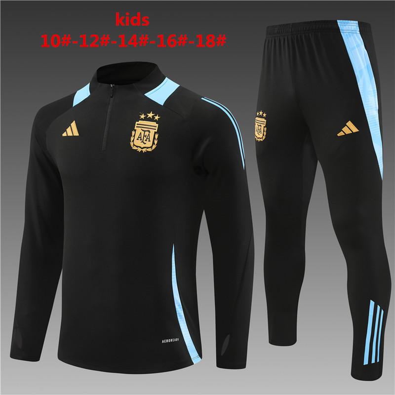 2024 Argentina Kids Long Sleeve Training Suit Yupoo