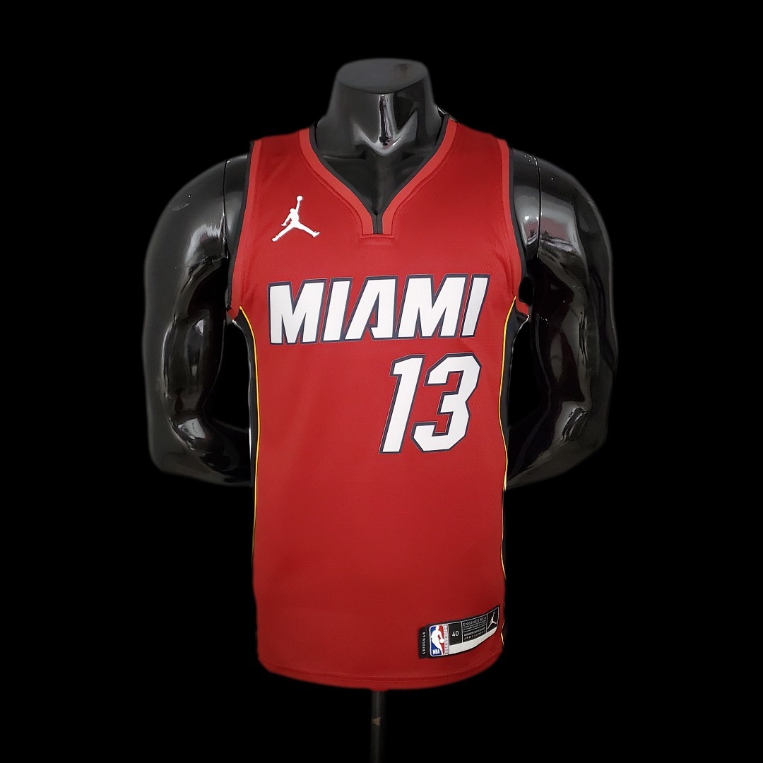 New Miami Heat Jordan ADEBAYO#13 Burgundy NBA Jersey S-XXL