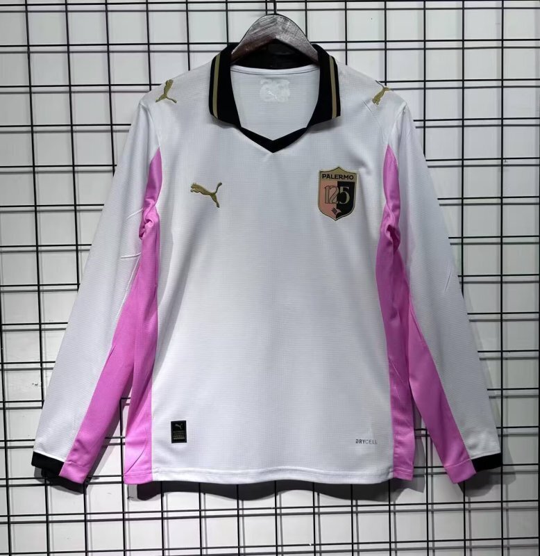 25-26 Palermo 125th Anniversary Long Sleeve Cheap Soccer Jerseys Yupoo