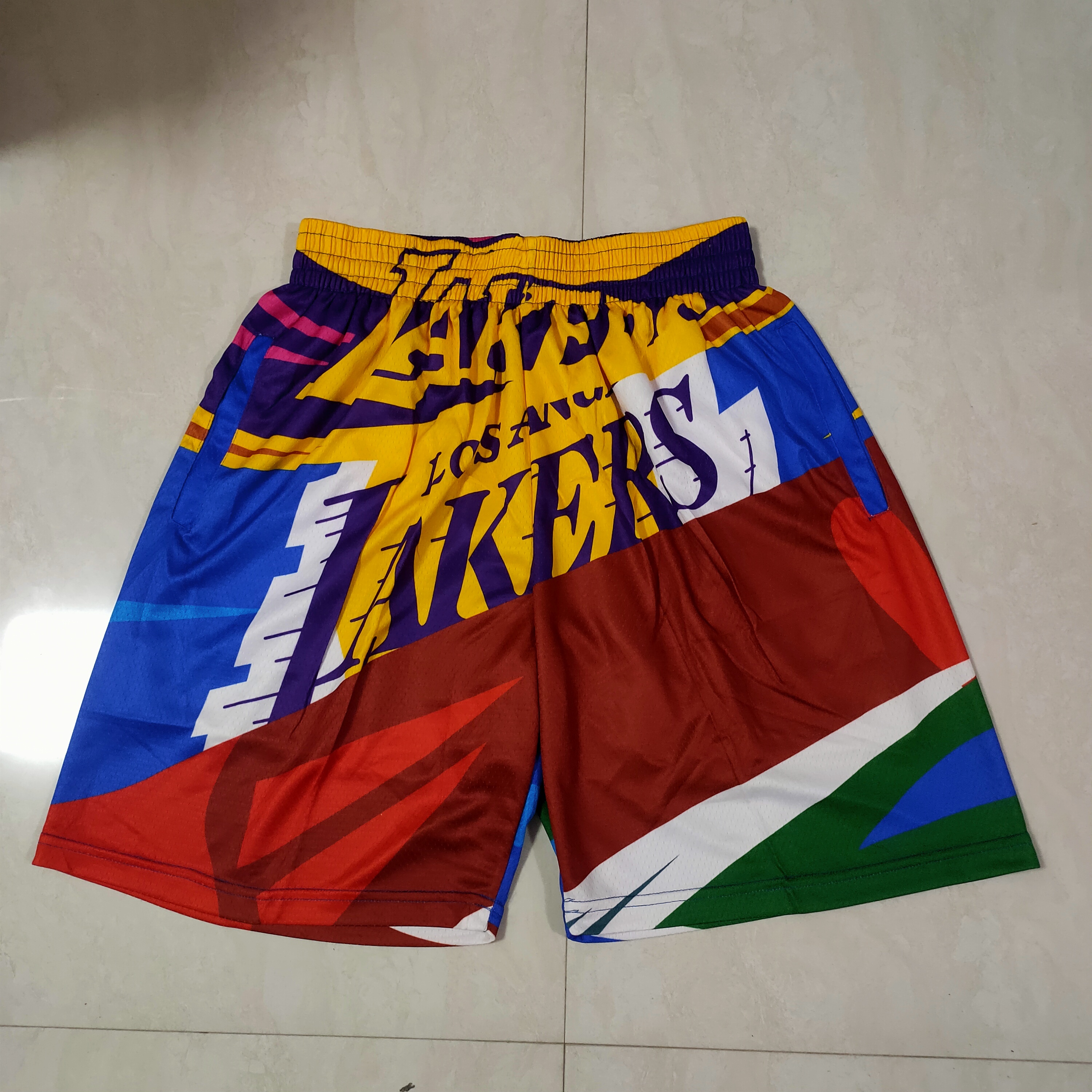 Lakers Pocket Shorts Embroidery