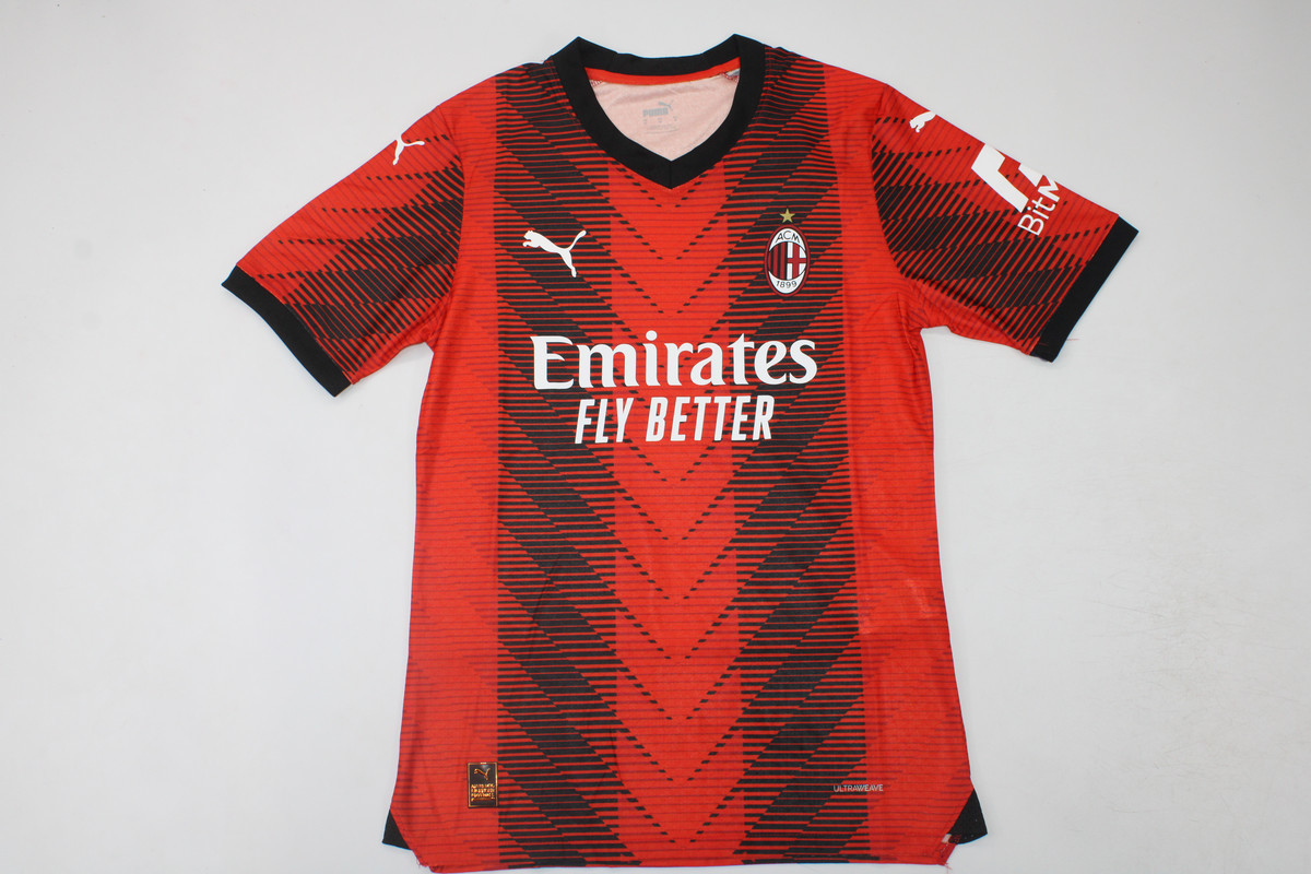 23-24 AC Milan Home Player Version Soccer Jerseys Yupoo