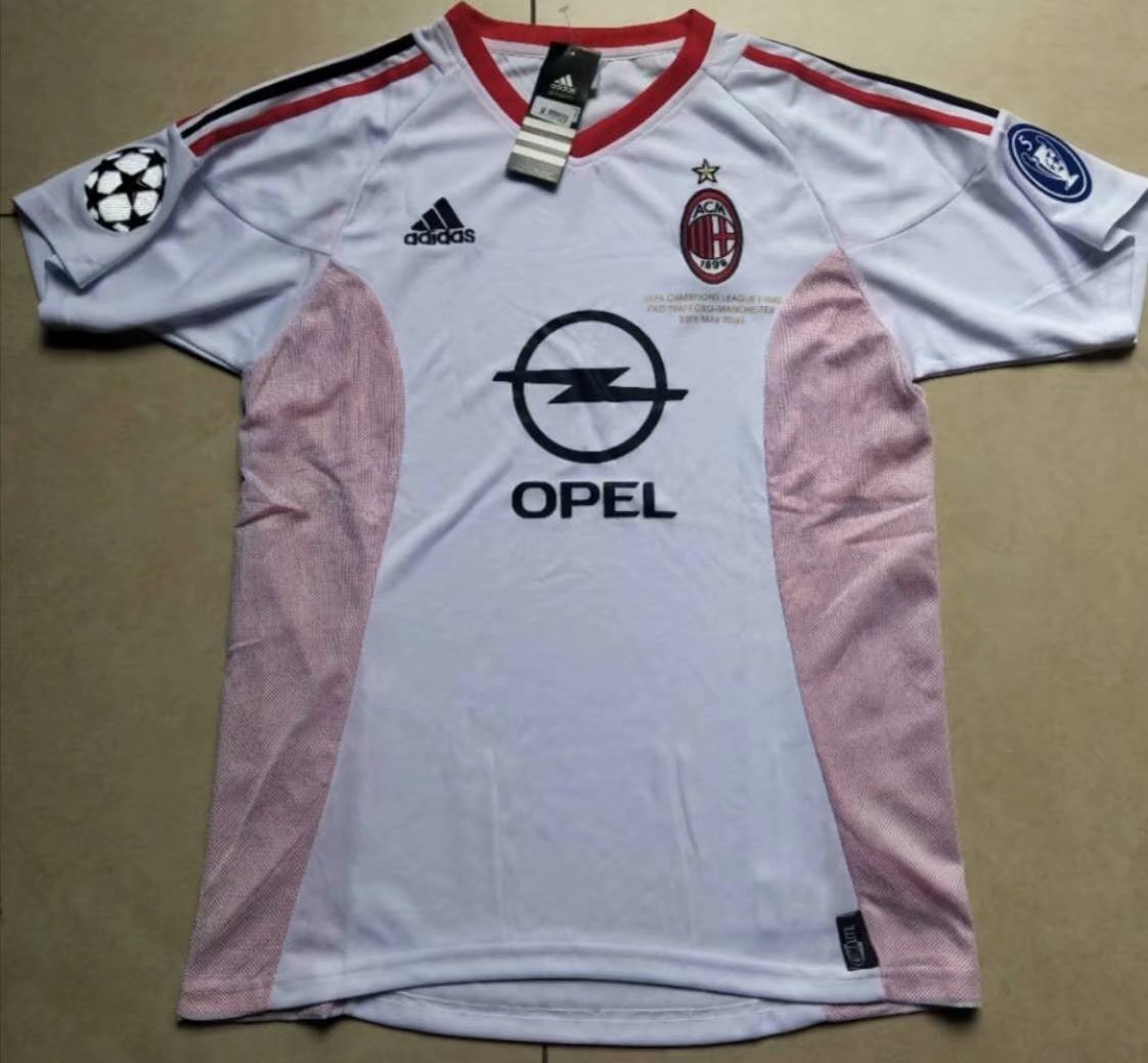 02-03 AC Milan Away Retro Soccer Jerseys Yupoo