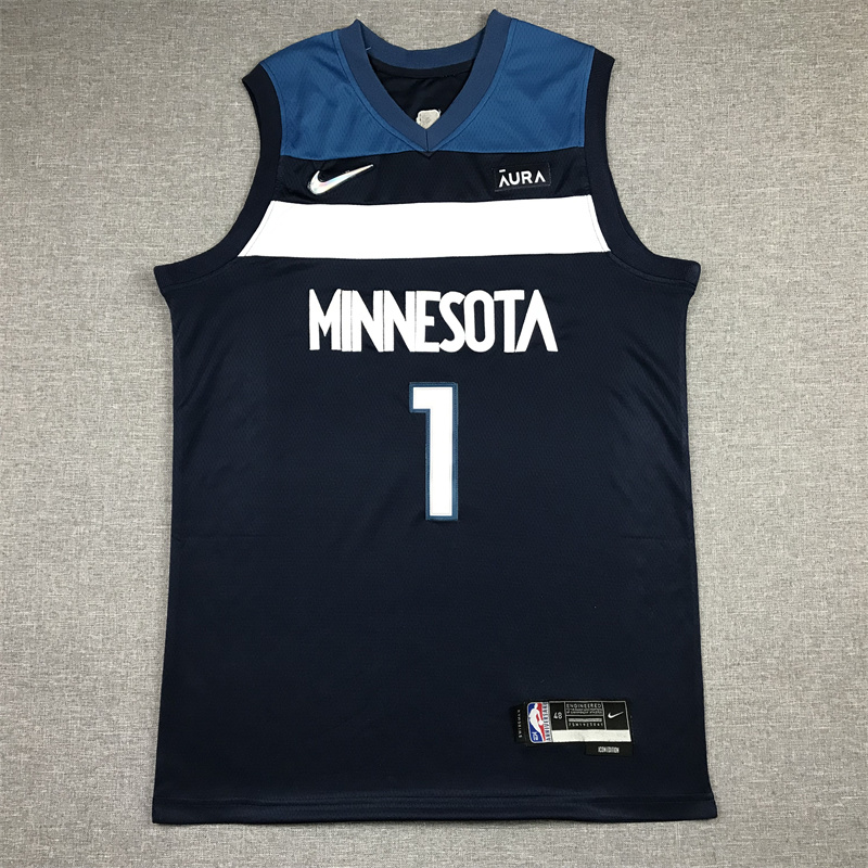 Timberwolves #1 75th Anniversary Embroidery