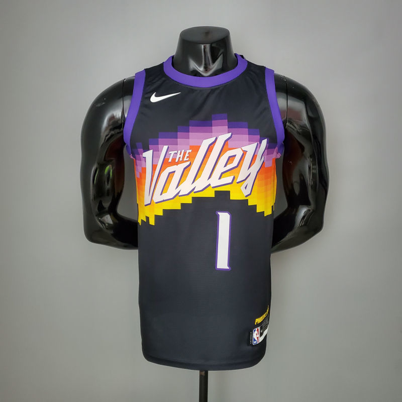 New BOOKER#1 Suns City Edition Black NBA Jersey S-XXL