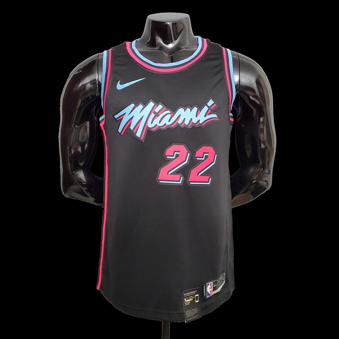 BUTLER #22 Miami Heat black NBA jersey SizeXS-XXL Nike connect recognition