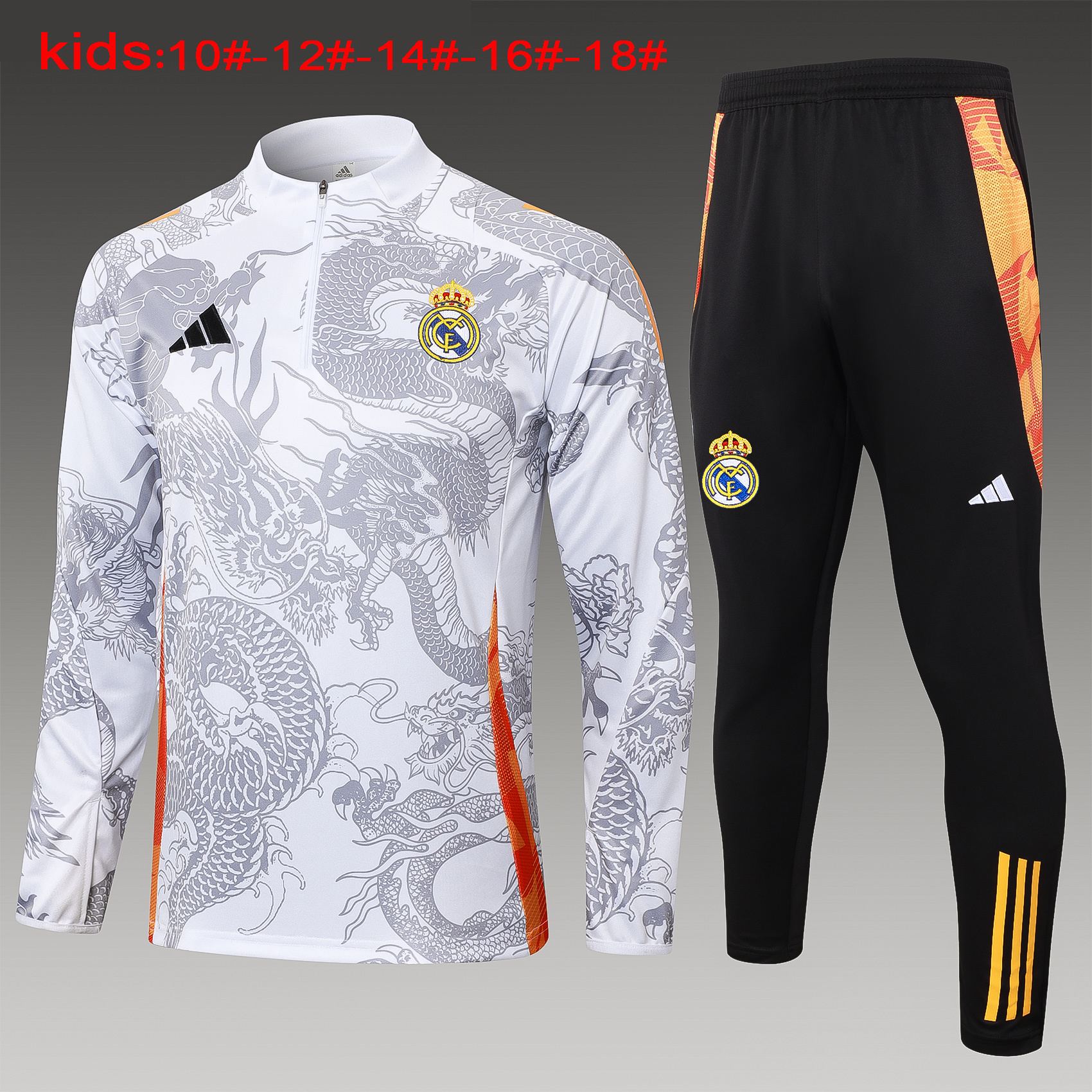 24-25 Real Madrid Kids Long Sleeve Training Suit Yupoo