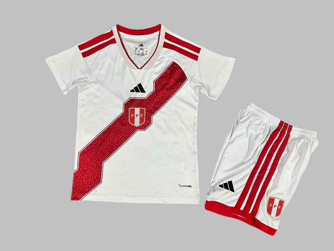 26-27 Peru Home Kids Cheap Soccer Jerseys Yupoo