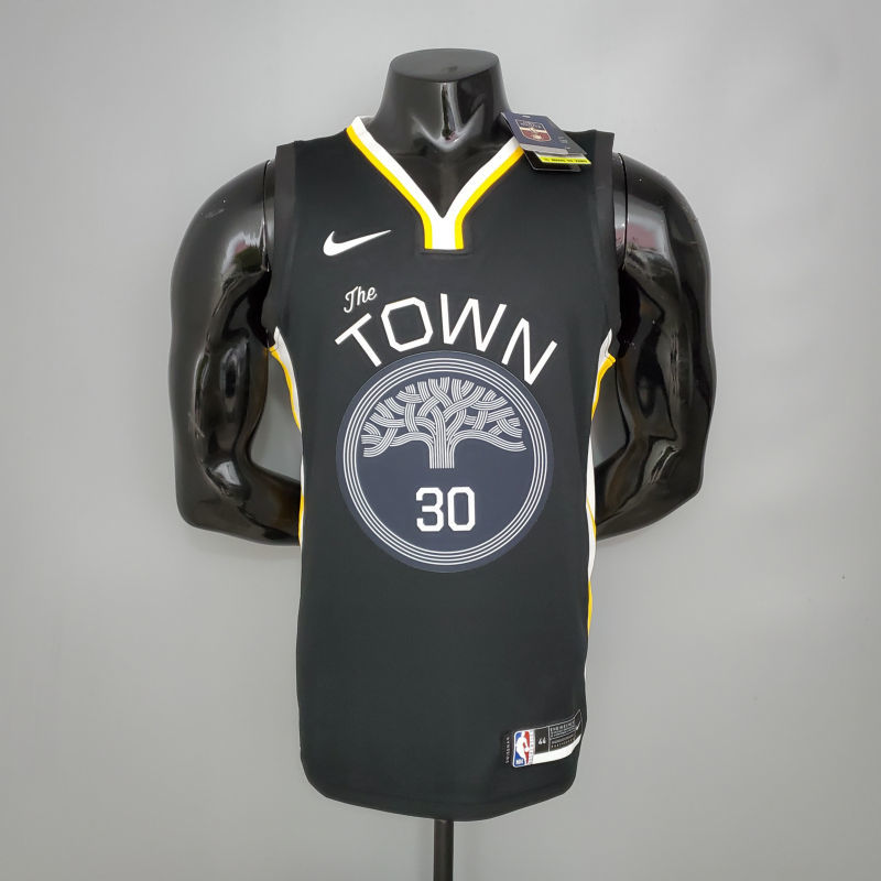 Curry #30 Golden State Warriors black NBA jersey Size S-XXL