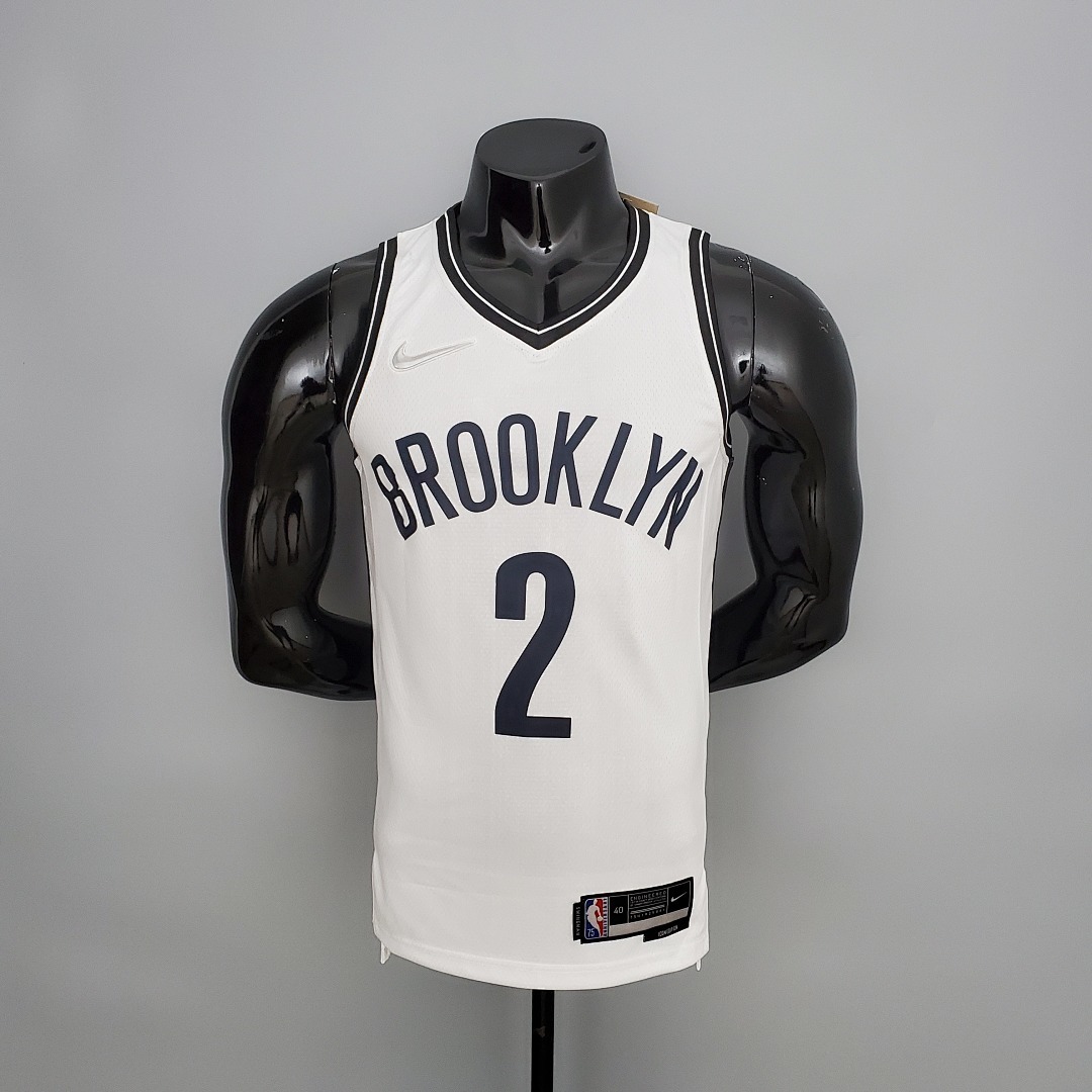 75th Anniversary GRIFFIN#2 Nets White NBA Jersey S-XXL